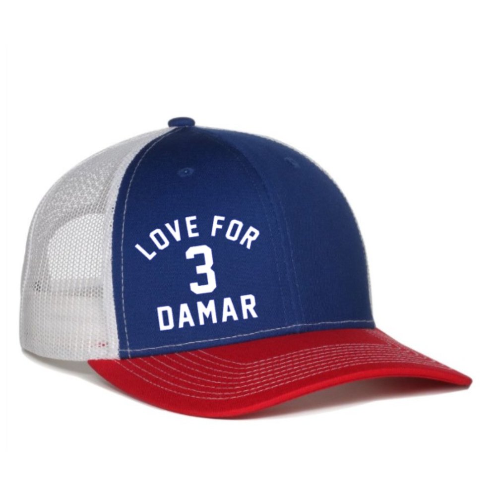 Love For Damar 3 / Damar Hamlin (Buffalo Colors) Premium Unisex Snapback Hat